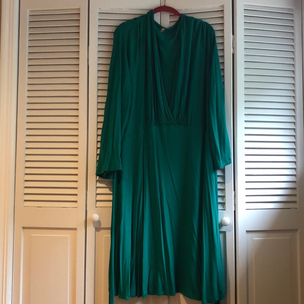 Professional-Styling Jade Green dress